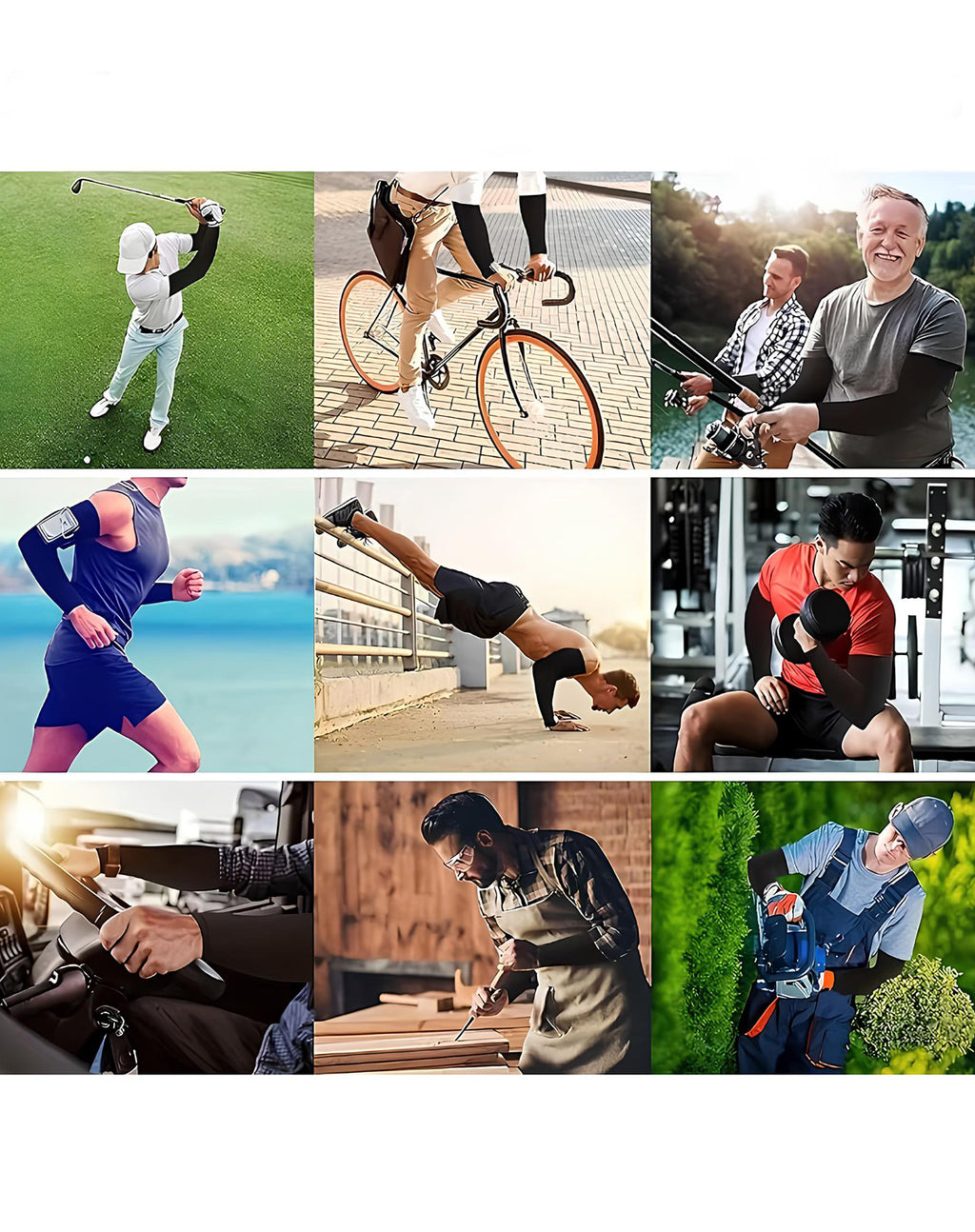 Motosiklet, Voleybol ve Tenis için Yarım Kolluk