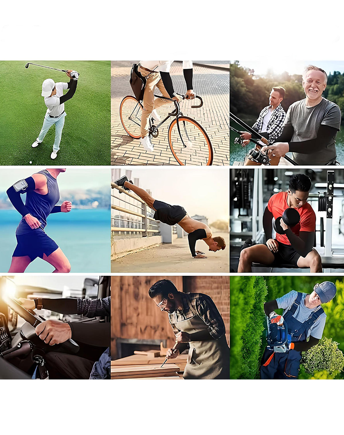 Motosiklet, Voleybol ve Tenis için Yarım Kolluk