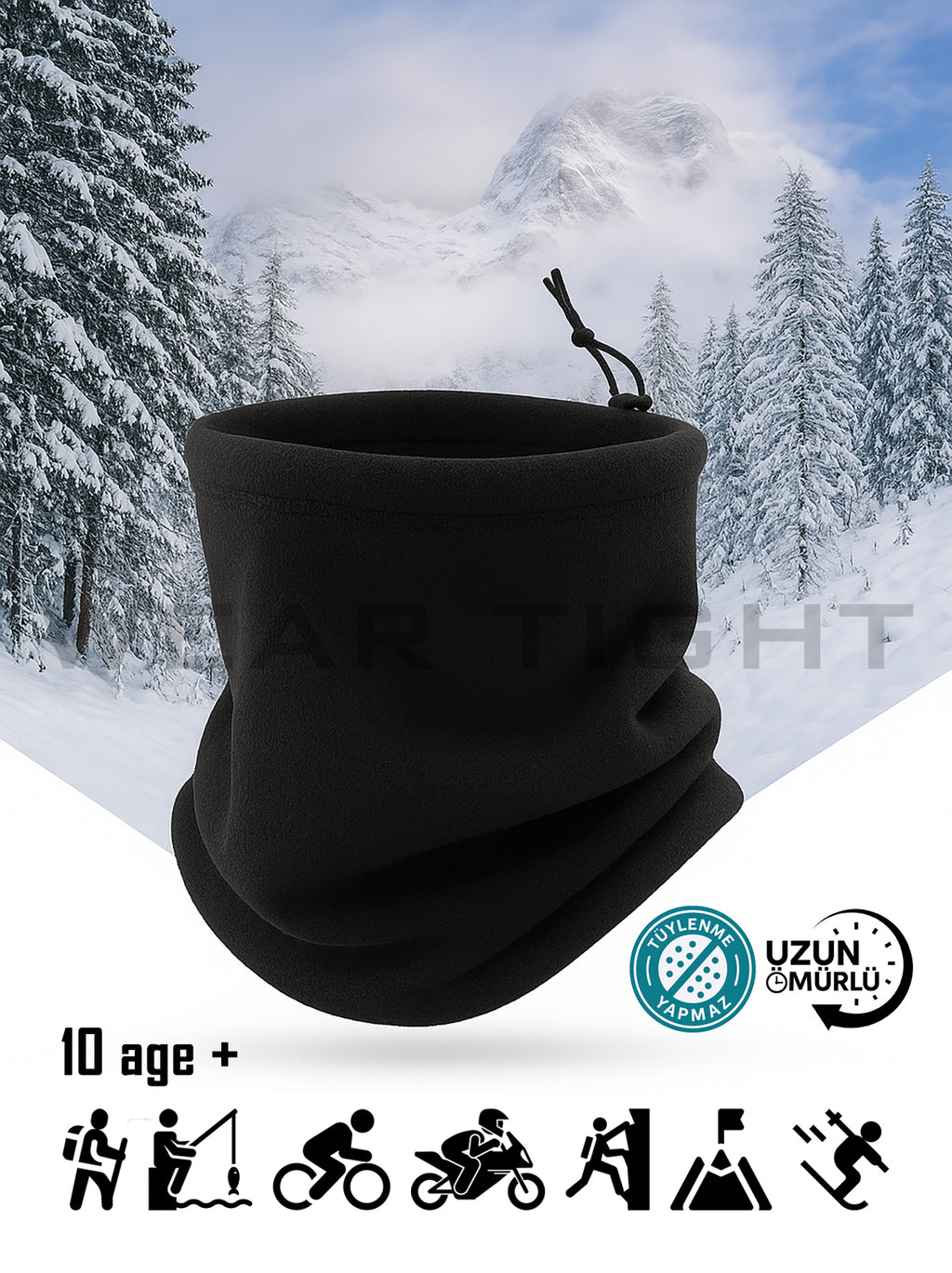 Rüzgar Geçirmez Polar Boyunluk